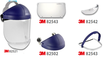 CABEZALES Y PROTECTORES FACIALES 3M.